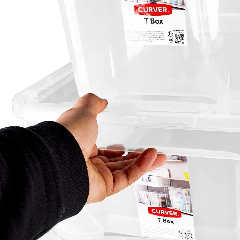 Műanyag tárolódoboz fedéllel T box - Curver