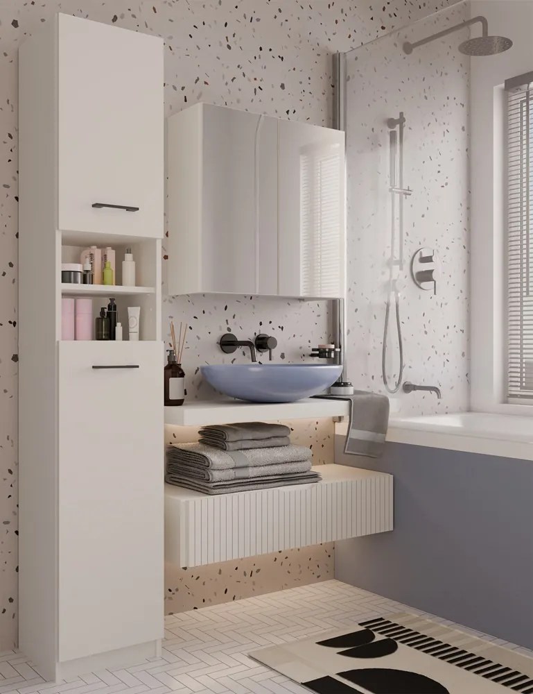 Aldabra Marbela fürdőszoba szekrény 32x30x180 cm, kasmír