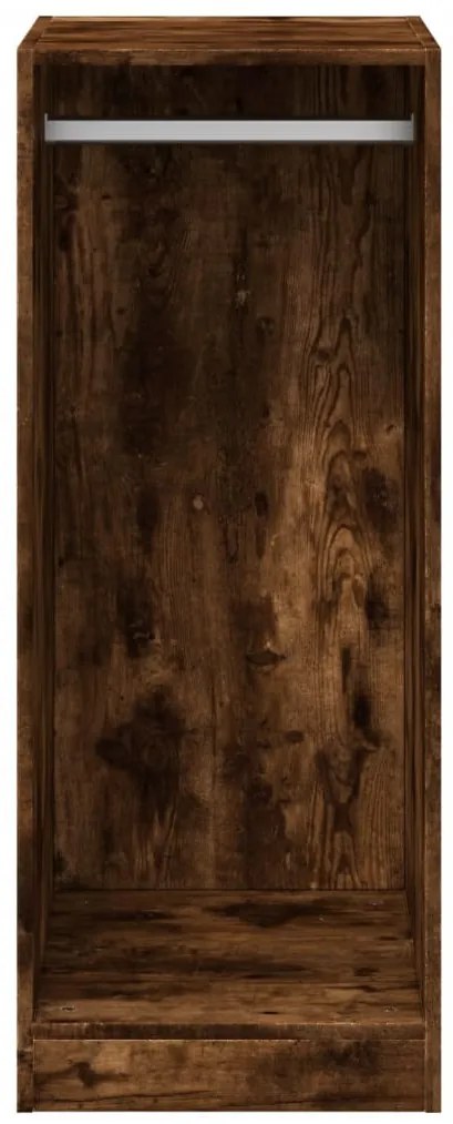 füstös tölgy színű szerelt fa ruhásszekrény 48 x 41 x 102 cm