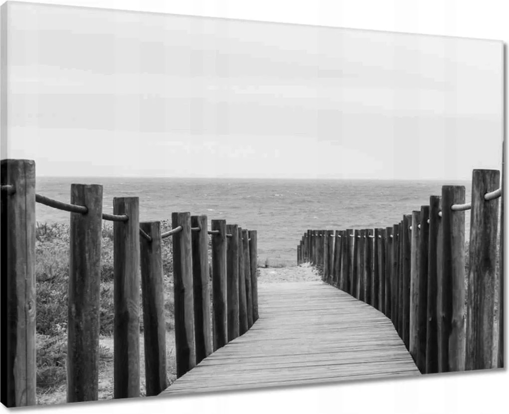Vászonkép 70x50 Sétány közel a parthoz