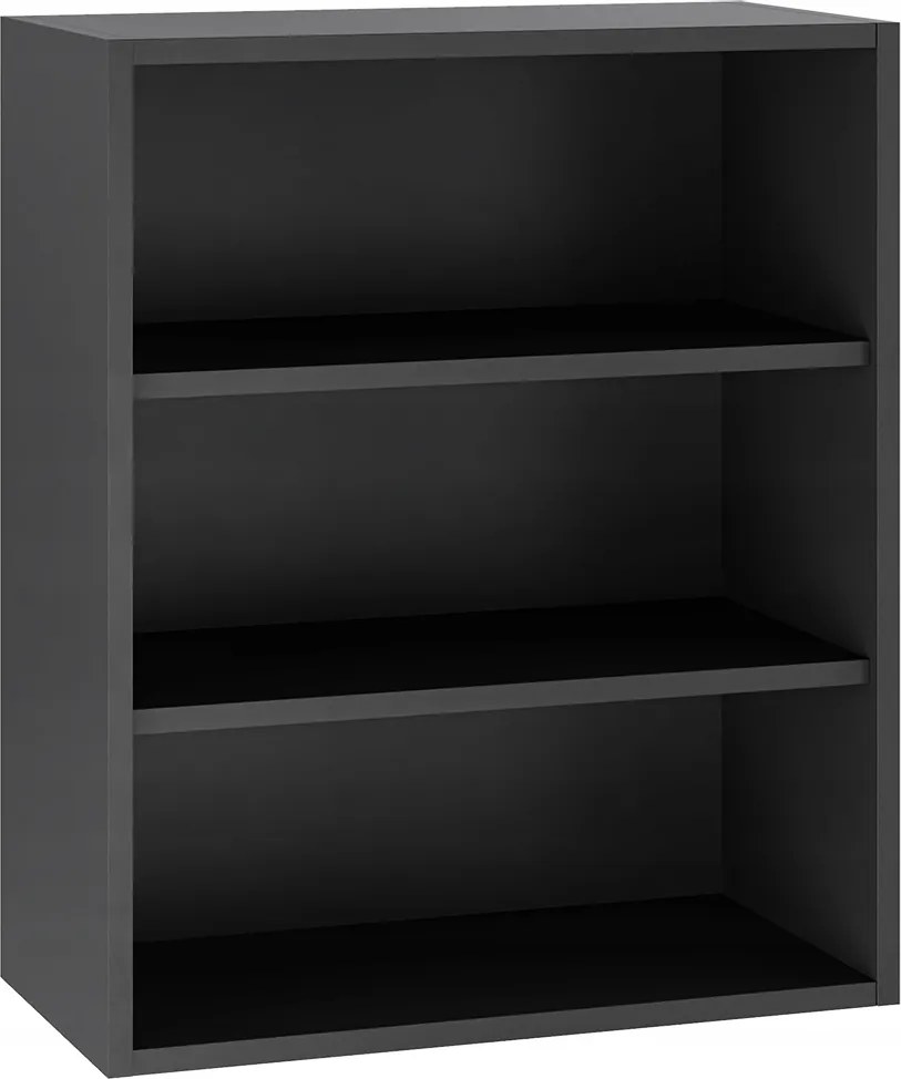 Korpusz fekete felső konyhaszekrény 60/72 tartozékokkal