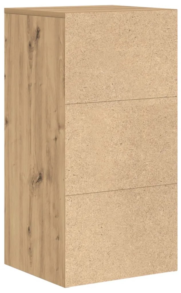 Oldalszekrény fiókkal kézműves tölgy 38 x 34,5 x 75 cm Faanyag