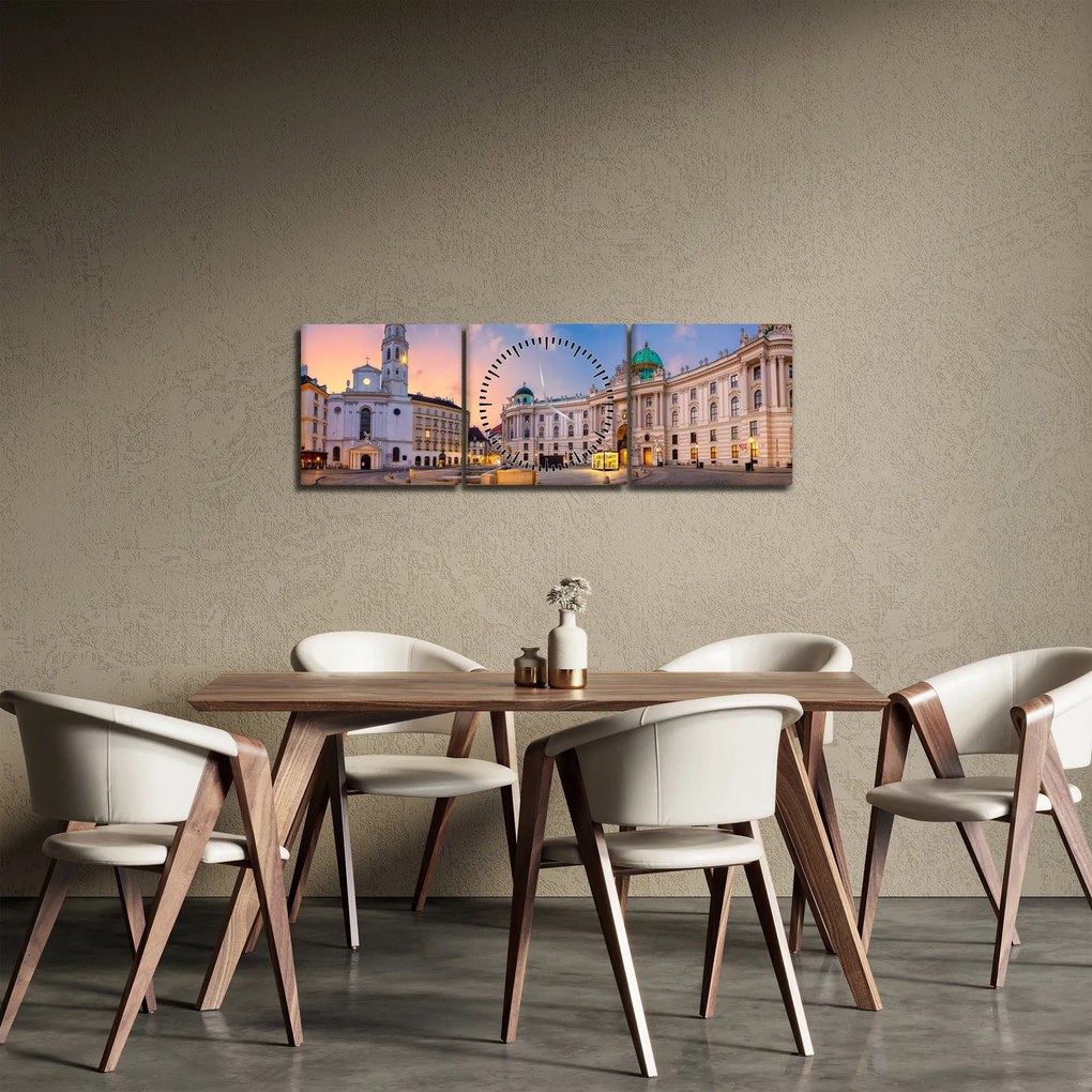 Kép - Austria, Vienna (órával) (90x30 cm)