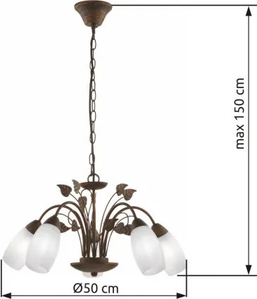GLOBO 30800523X VENEZIA Klasszikus Csillár IP20