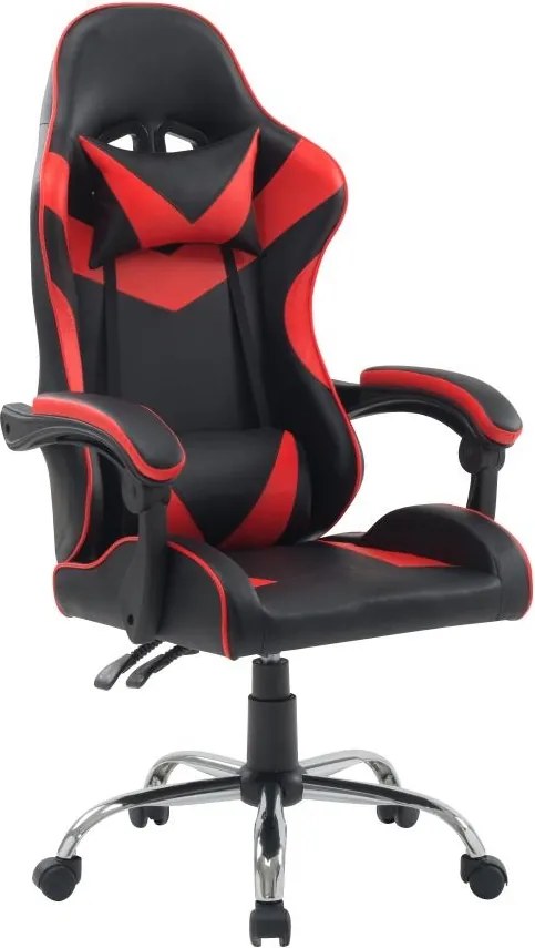 RACING Irodai szék, piros-fekete