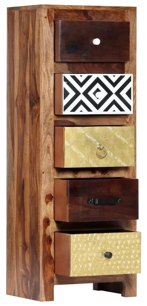 tömör akácfából kisszekrény 40 x 30 x 110 cm