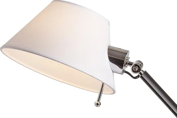 RENDL MONTANA stolní bílá/černá chrom 230V LED E27 11W
