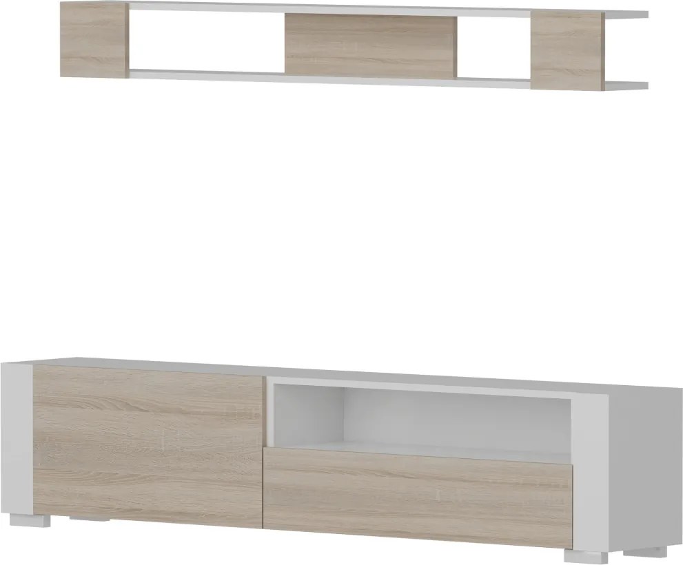 Arya TV-állvány, fehér, 180 cm