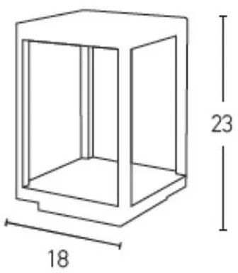 Zambelis E203 - LED Kültéri lámpa LED/7W/230V IP54 antracit