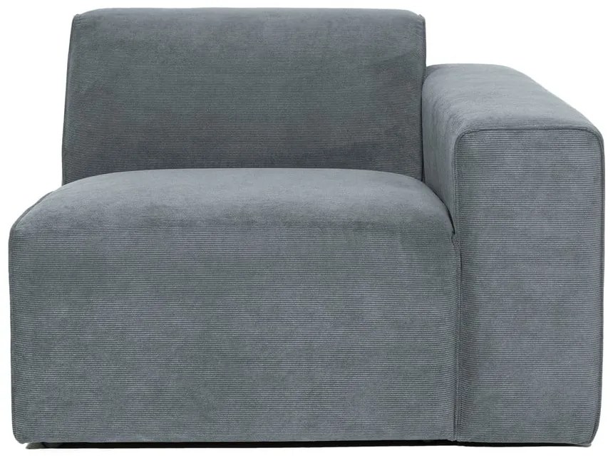 Szürke kordbársony kanapé modul (jobb oldali) Sting – Scandic