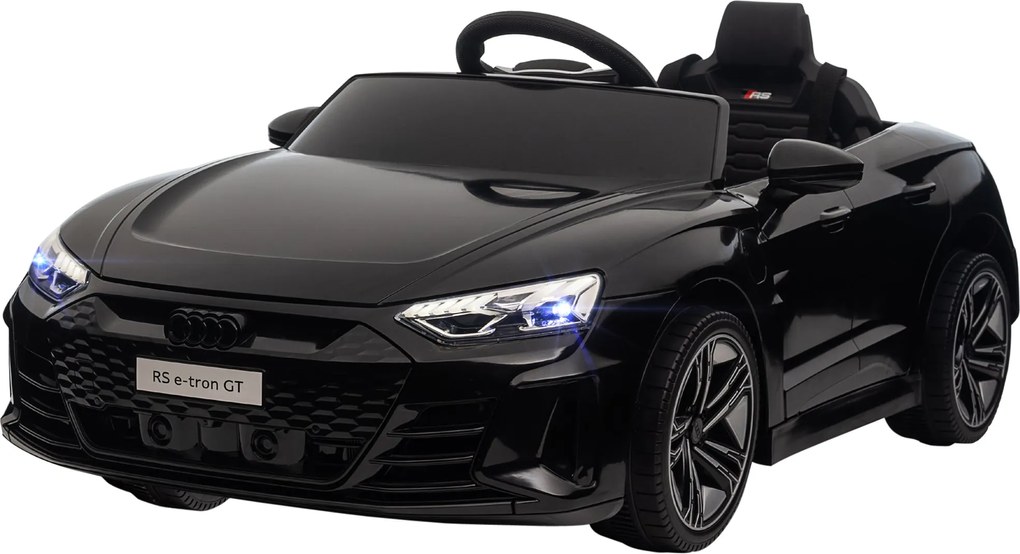 HOMCOM Gyerek Elektromos Autó, Távvezérléses Autó, AUDI RS e-tron GT Gyerek Jármű Biztonsági Övvel, Csengettyűvel, Zenével és Fényszórókkal, maximum 5