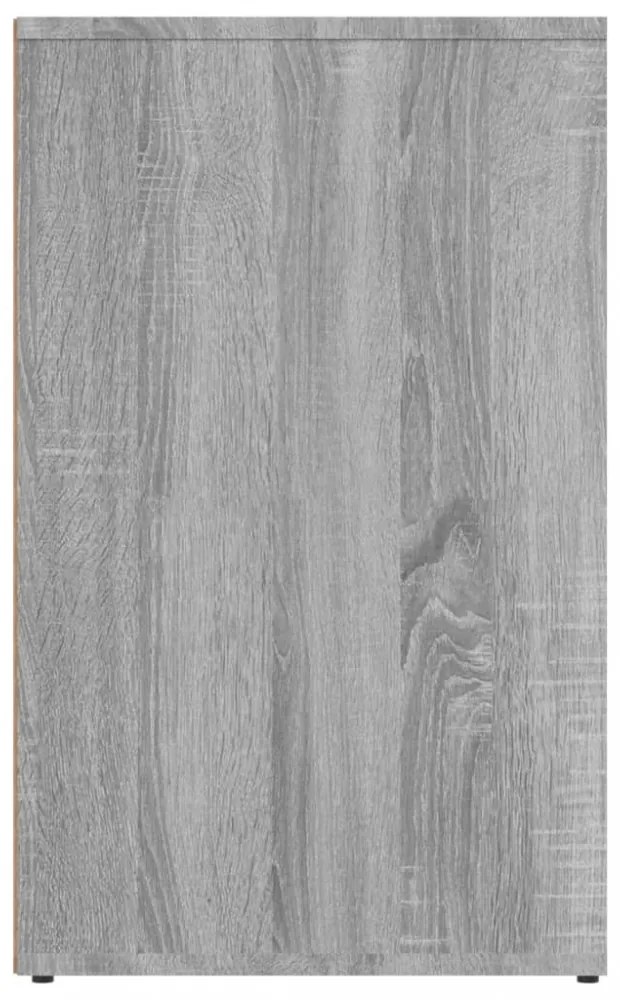 szürke sonoma színű szerelt fa pipereszekrény 80 x 40 x 65 cm