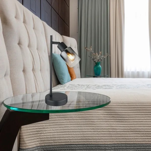 Globo 54308T - Asztali lámpa HUBERTUS 1xE14/40W/230V