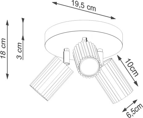 Brilagi - LED spotlámpa CRESTO 3xGU10/10W/230V zöld