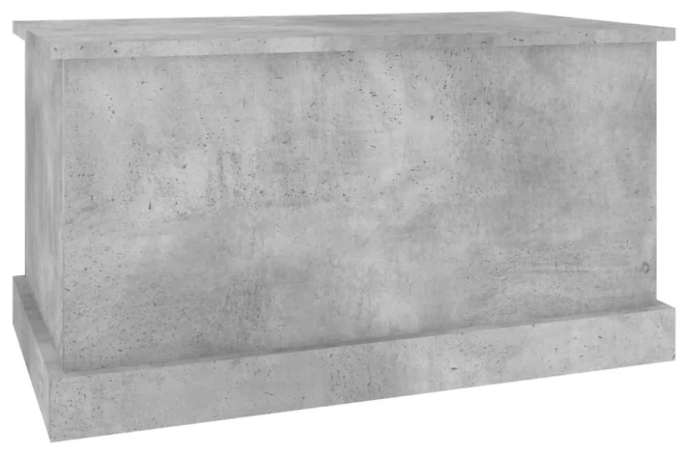 betonszürke szerelt fa tárolóláda 70x40x38 cm