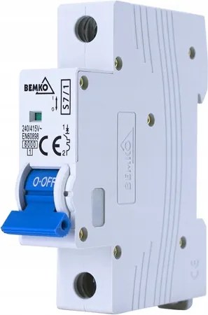 Túláramvédő kapcsoló 1P C10A 415V IP20 10A 4kV Bemko biztosíték