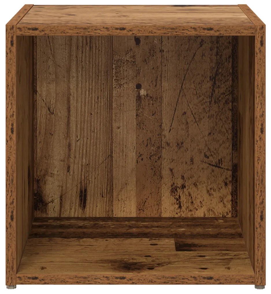 TV szekrények - 4 db régi fa - 37 x 35 x 37 cm - Mérnöki fa