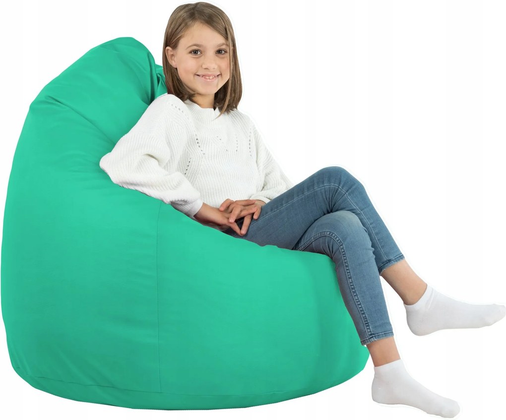 Türkiz Táska XL Öko Bőr Puff Fotel