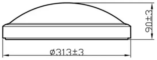 Philips - LED fürdőszobai mennyezeti lámpa DORIS LED / 17W / 230V 2700K IP44