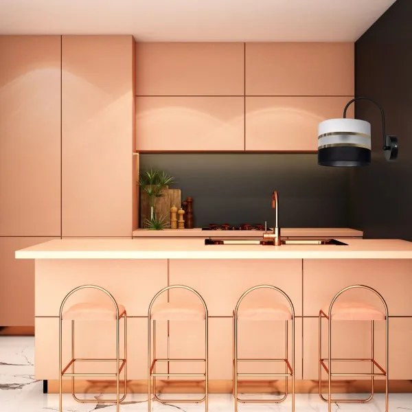 Fali lámpa CORAL 1xE27/60W/230V fekete