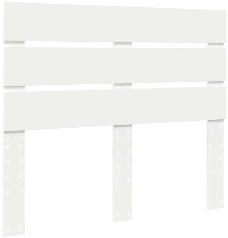 vidaXL Ágykeret fiókkal fejtámlával Fehér 135 x 190 cm Faanyag