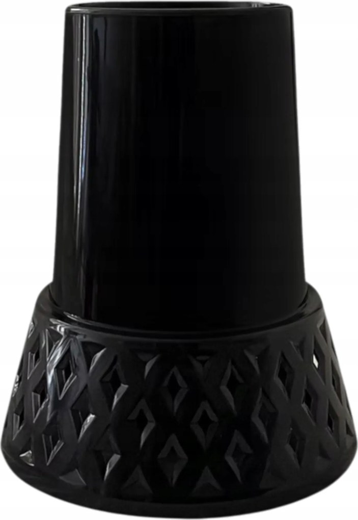 Temetői Üveg Temetői Váza Sírra Fekete Áttört 25 CM Új Design