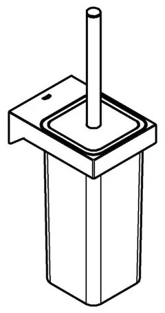 GROHE 40857000 - SELECTION CUBE WC-tisztítókészlet, fényes króm