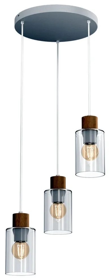 MILAGRO MLP8556 MADERA Többágú Függesztett Lámpa Fehér E27 IP20
