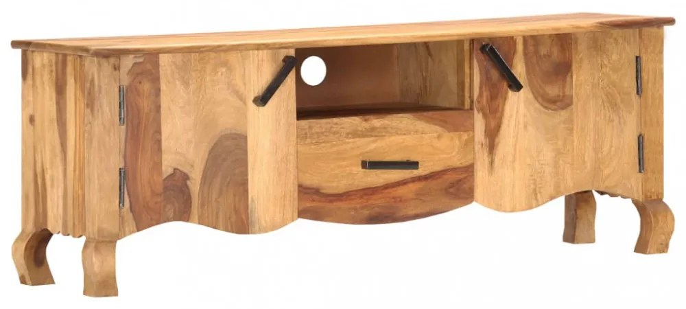 tömör fa TV-szekrény 115 x 30 x 42 cm