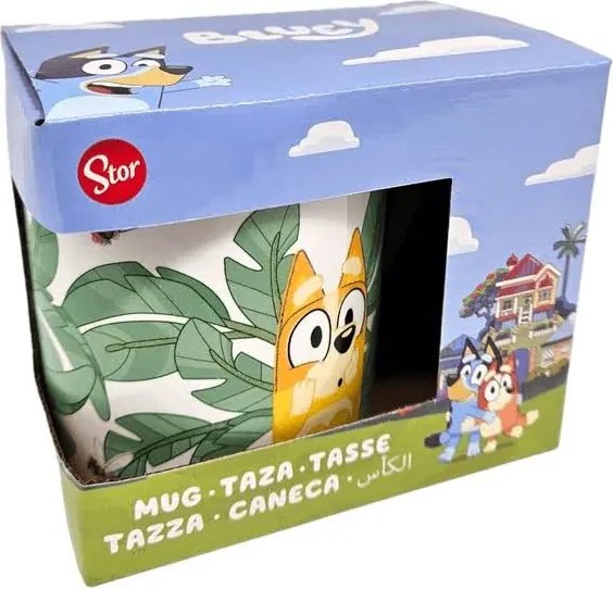 Bluey Leaves porcelán bögre 235 ml (8 oz) Díszdobozban