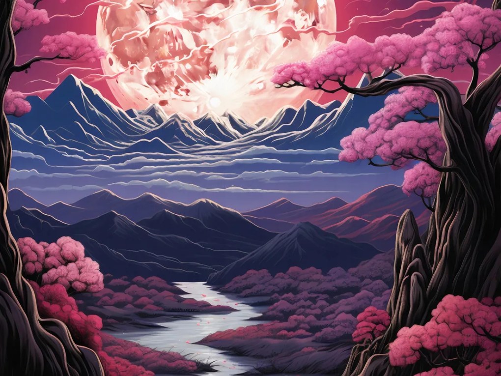 Poszter 20x15cm Rózsaszín Álmok Földje