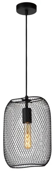 Lucide 78392/01/30 - Csillár zsinóron MESH 1xE27/60W/230V fekete