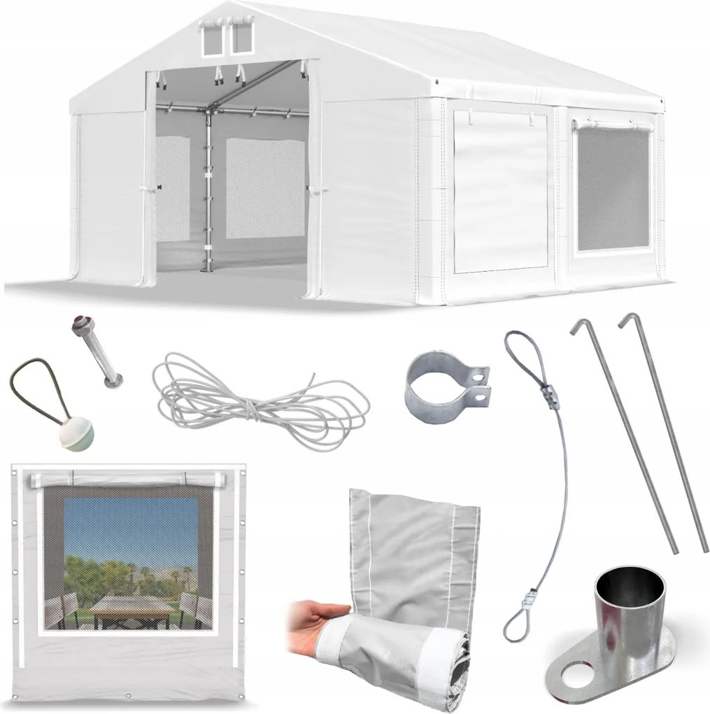 3x4m Kerti Party Sátor Pavilon Das 560 S