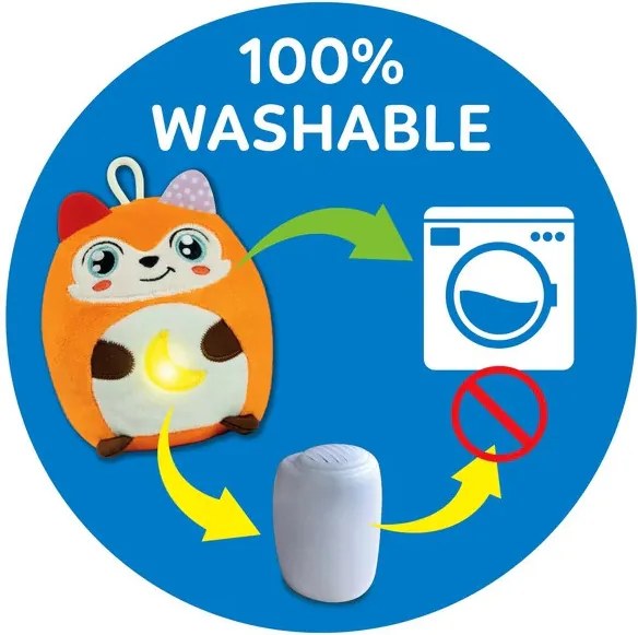 Róka Twinkle Twinkle éjszakai fény és játék Clementoni