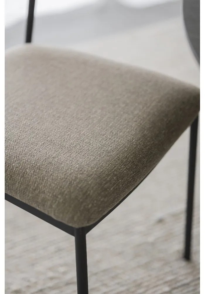 Bézs-natúr színű étkezőszék szett 2 db-os Maymont – Rowico