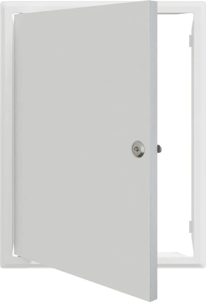 vidaXL Hozzáférési panel Fehér 43 x 33 x 3 cm Acél