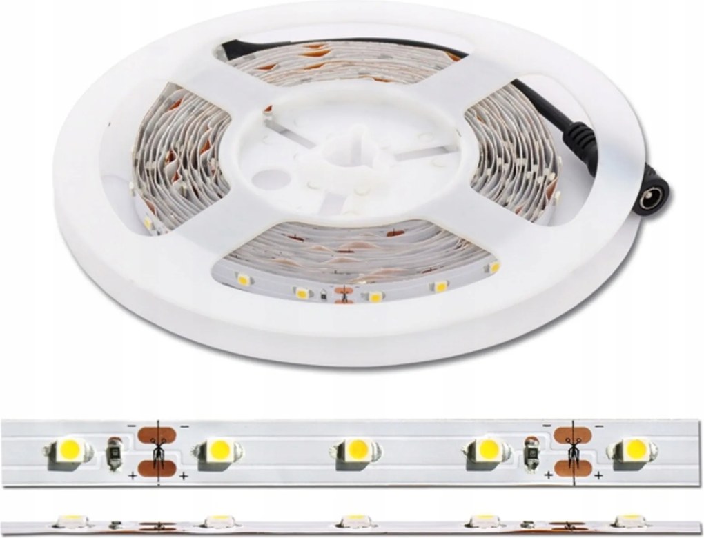 Ecolite Led szett adapterrel, 60xSMD/m, 1,5m, 4,8W/m, IP20, 4100K DX-SMD3528-BI