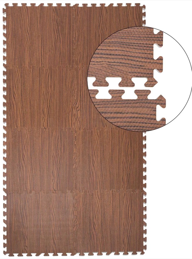 Deuba Védő padlószőnyeg szett 8 db - barna