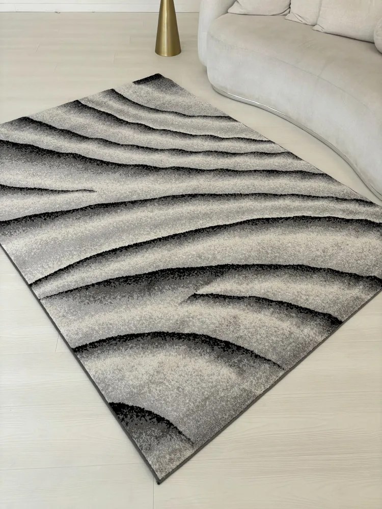 Nora 6033 szürke modern szőnyeg 60x110 cm