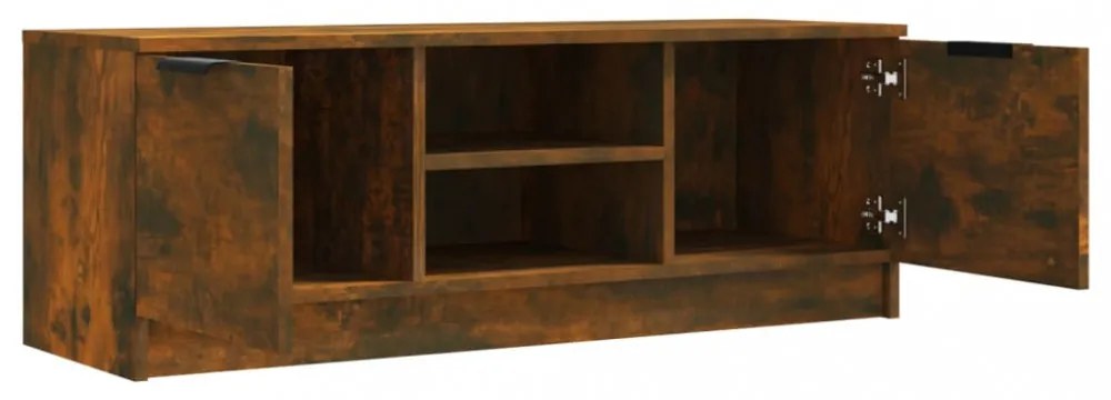 füstös tölgy színű szerelt fa TV-szekrény 102 x 35 x 36,5 cm