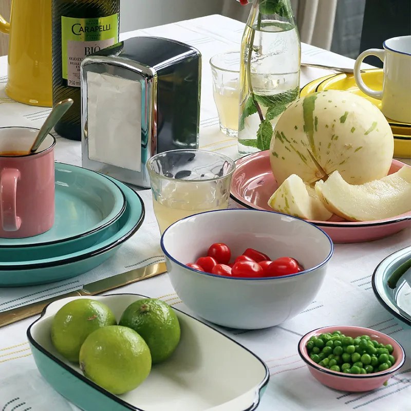 Kerámia müzlis tál, fehér, 550 ml