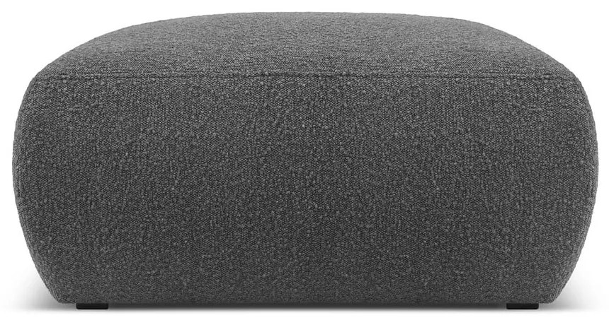 Sötétszürke buklé puff Molino – Micadoni Home