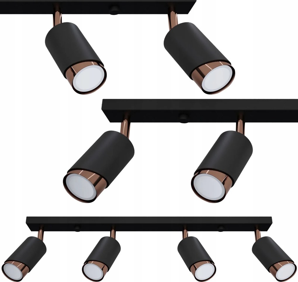 Plafon Halogén Lámpatest Led Mennyezeti Spot Függőlámpa Fém Cső 4x