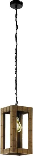 Eglo 43105 - TAKHIRA láncos csillár 1xE27/60W/230V juhar