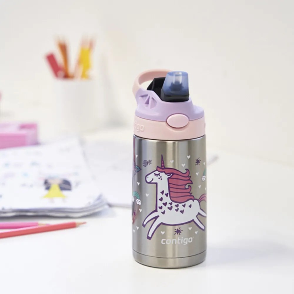Contigo Gyermek hőálló palack Easy Clean 380 mlStrawberry Unicorn