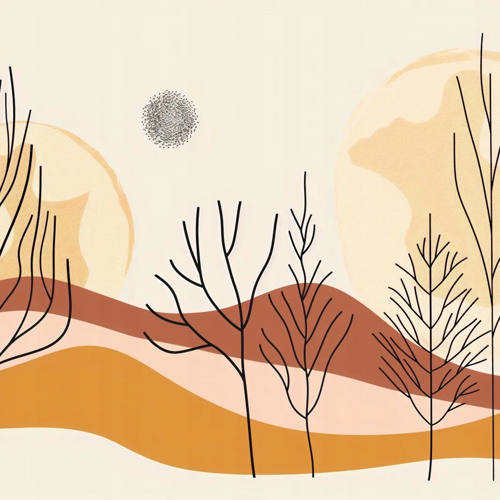 Poszter 40x40cm Tépett sivatag