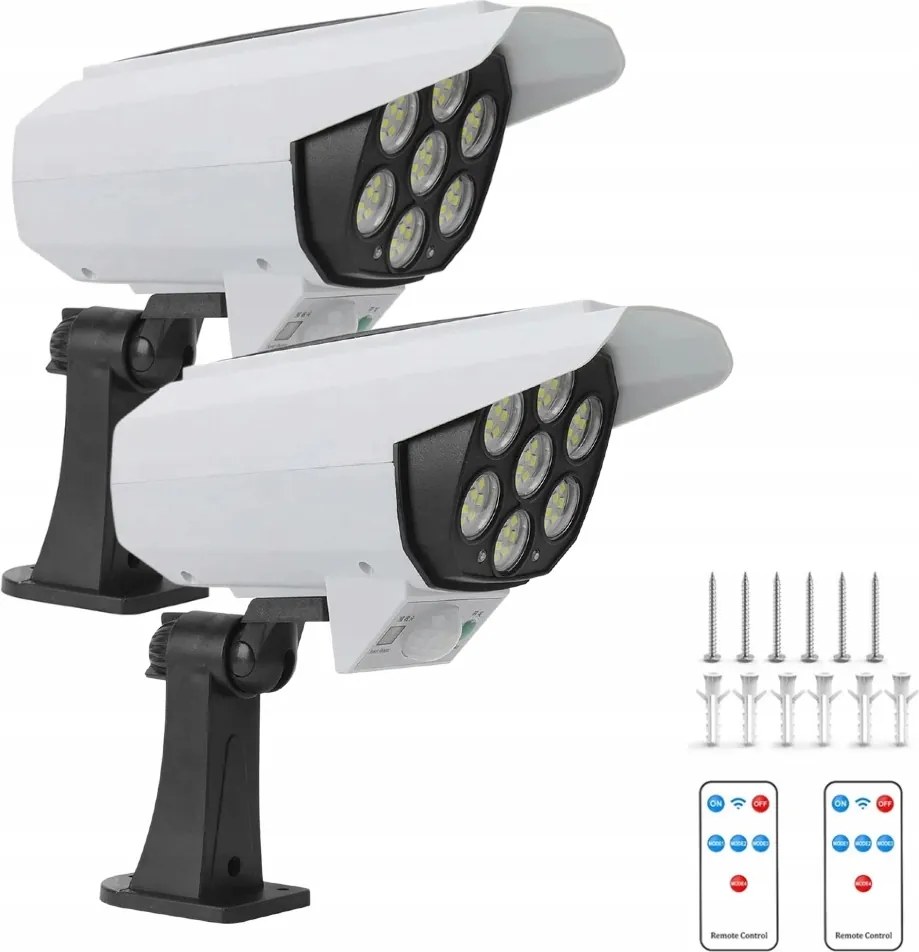 2DB Napelemes Kerti Utcai Kültéri Led Lámpa Mozgásérzékelővel