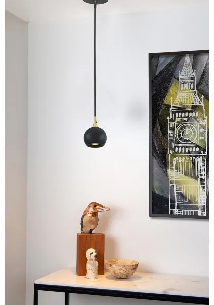 Lucide 09434/01/30 - Csillár zsinóron FAVORI 1xGU10/5W/230V fekete