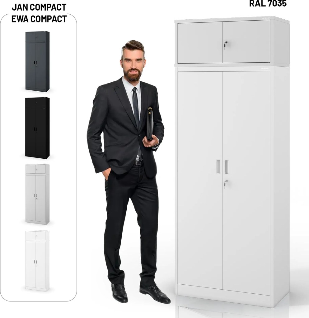 EWA Compact szekrényfeltét 800 x 380 x 400 mm, szürke