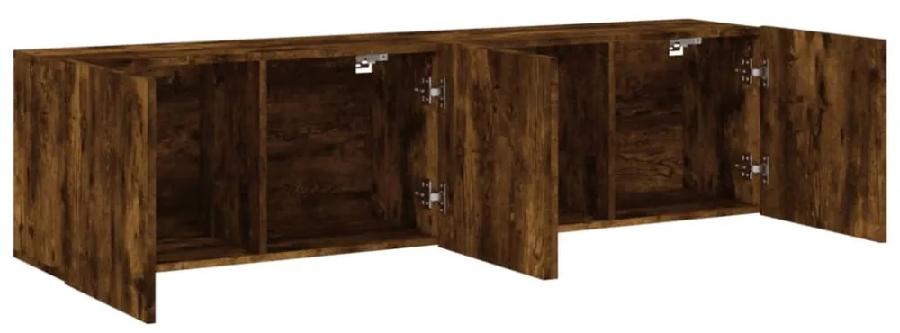 2 db füstös tölgy színű fali TV-szekrény 80 x 30 x 41 cm